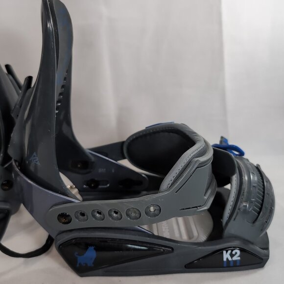 K2 Plasma V2 Snowboard Bindings Blue Grey S SM Small K2-BSP-04-S-L Snowboarding - Picture 12 of 16